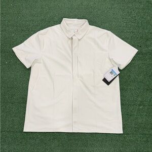 Nike 24.7 Perfect Stretch Men's Dri-FIT Short-Sleeve Top Sail Sz M HQ6958-133